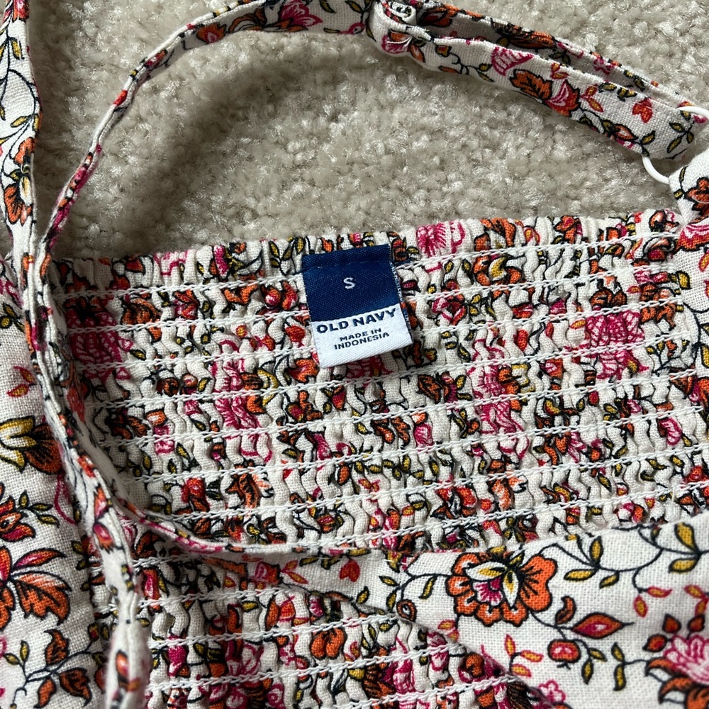Old Navy Women’s Floral Pink and White Mini Dress Size Small NWT - Picture 6 of 8